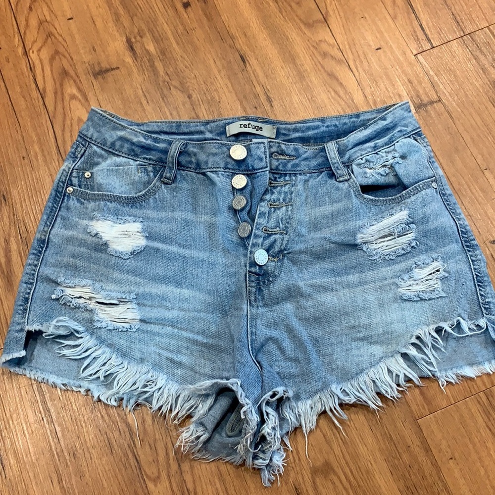 Denim shorts